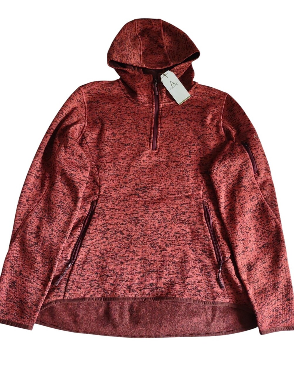 Ascend Medium Marsala Phantom Expedition Sweater Fleece Red
